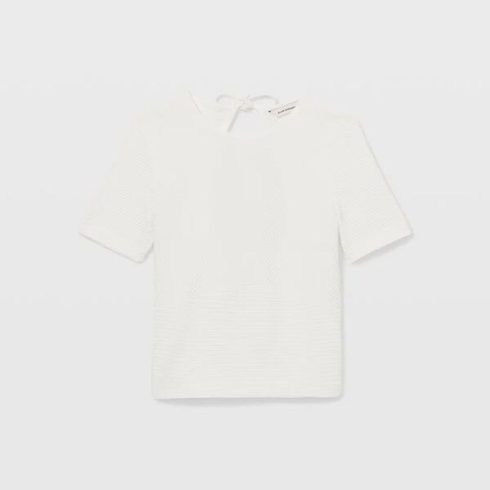 NWT Club Monaco Short Sleeve Open Back Top